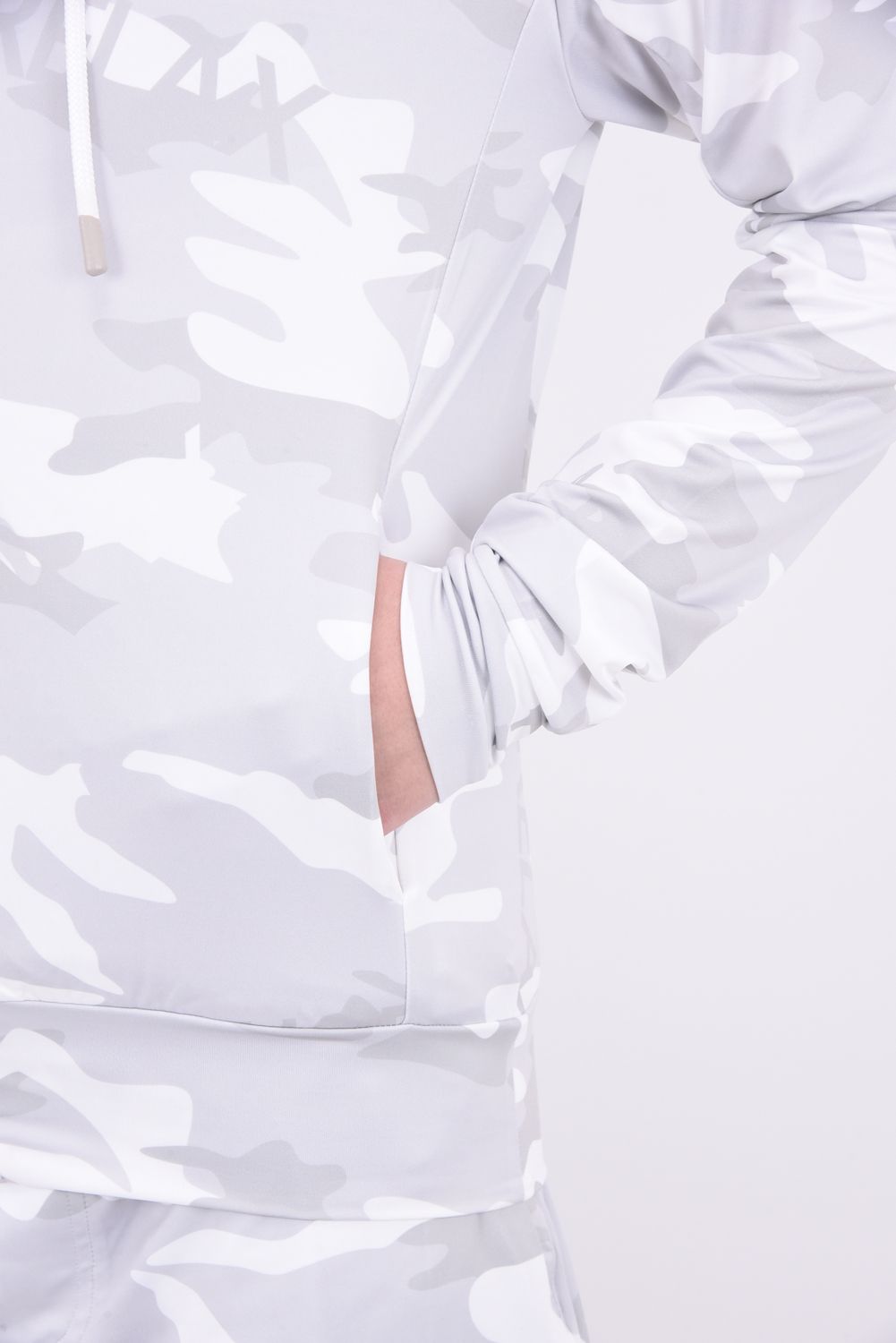 CAMO LOGO HOODIE / オリジナルカモフラ柄 ラッシュガードパーカー ホワイト