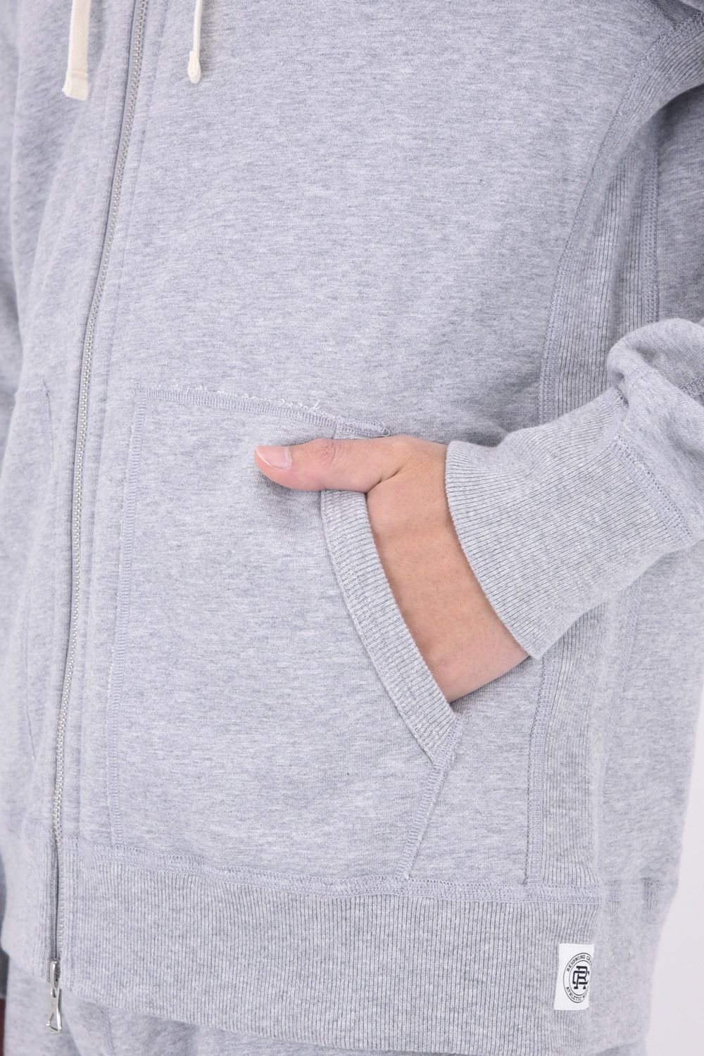 【国内正規品】 MIDWEIGHT TERRY FULL ZIP HOODIE / ミッドウェイトテリー フルジップパーカー ヘザーグレー