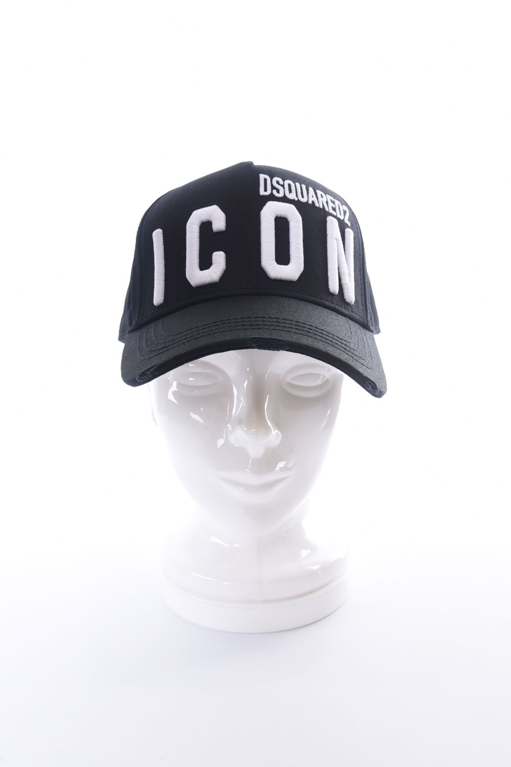 BASEBALL CAP / ICON ブランドロゴ 刺繍 ベースボール キャップ ブラック - FREE