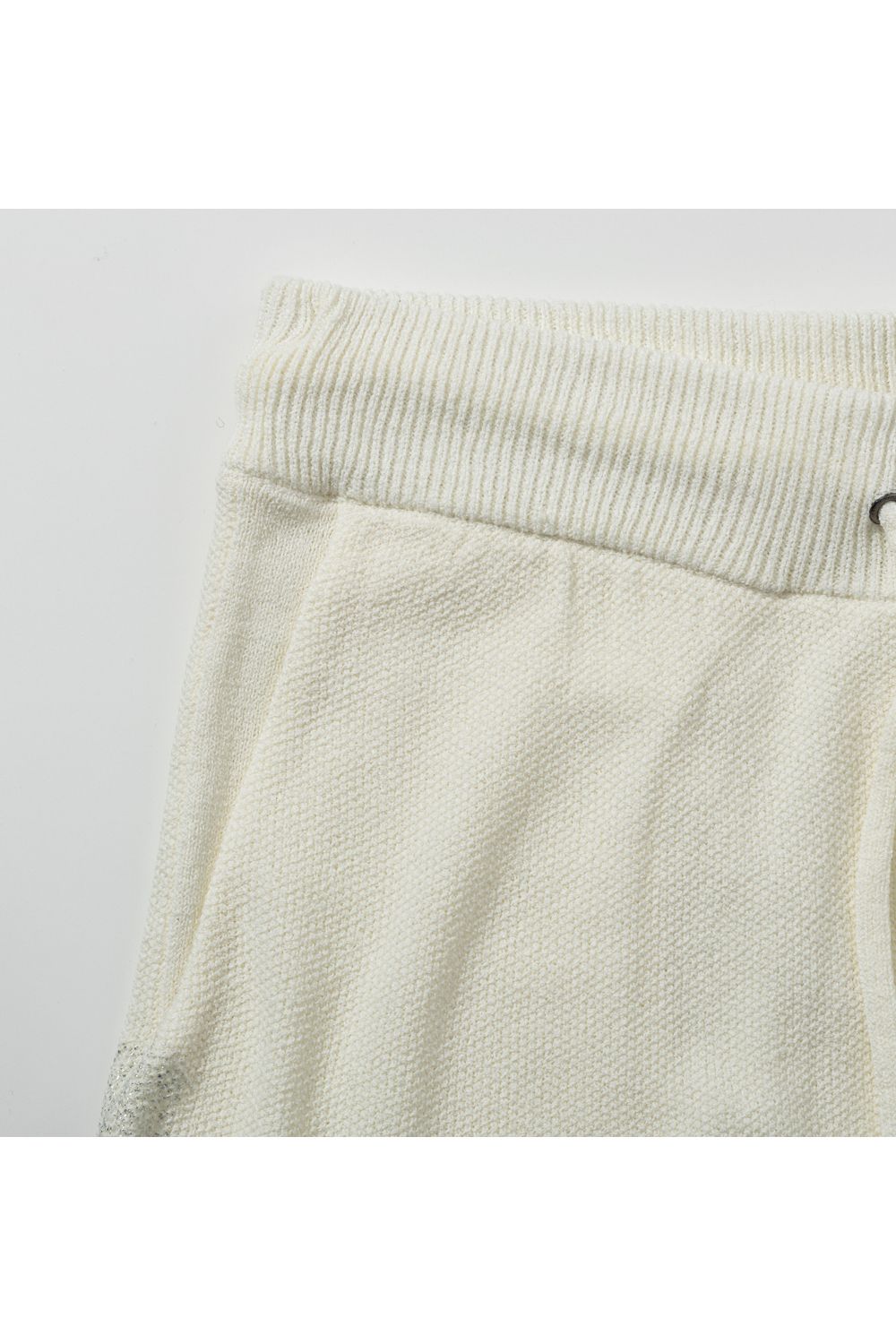 【26SS】 PARTIAL FOIL PRINT SHORTS KNIT / 箔プリント ニットショーツ (ホワイト) (2月上旬入荷予定)