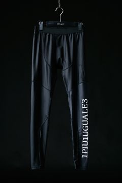 《1PIU1UGUALE3 SPORT》 113 SPORT LUXURY LEGGINGS 113LOGO / 113ロゴ レギンス ブラック