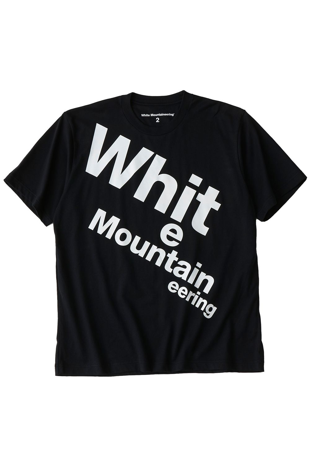 WM BIG LOGO T-SHIRT / ビッグロゴ レギュラーシルエット クルーネック 半袖 Tシャツ ブラック