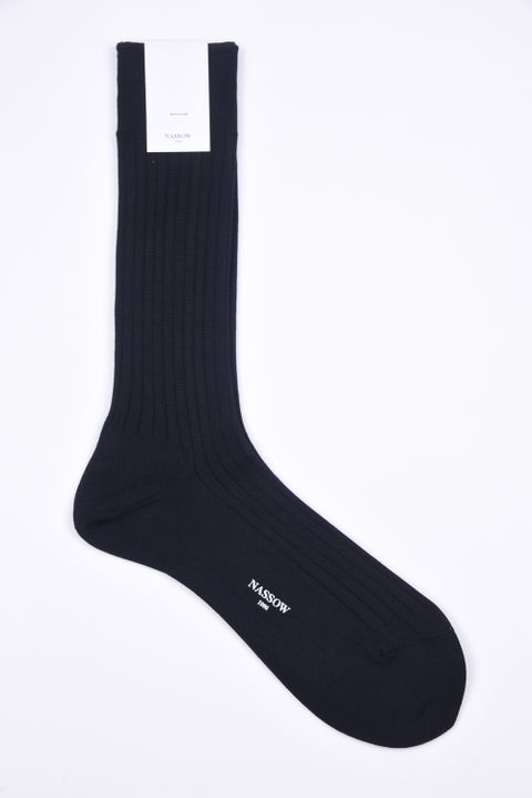 MAT RIB / 日本製 マット リブソックス ブラック