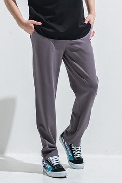 SEMI WIDE TUCK PANTS / ダンボール素材 セミワイド ワンタックイージーパンツ (チャコール) (4月中旬入荷予定) ※オーダー締切:2月15日(日)18時