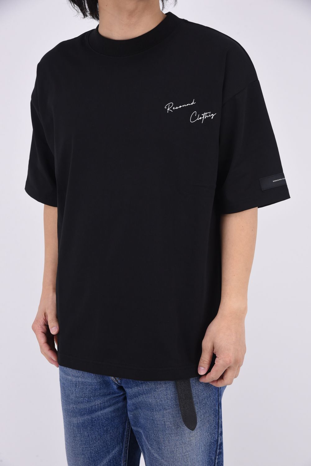 BACK PHOTO OVER TEE / バックフォト オーバーTシャツ ブラック