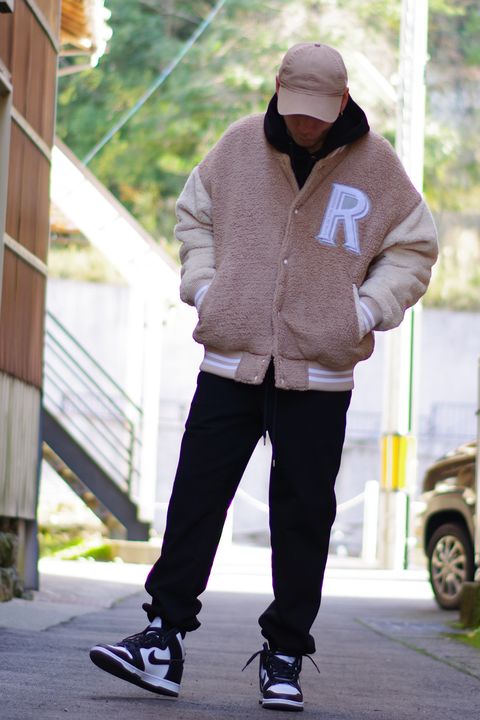 【RESOUND CLOTHING】 新作ボアスタジャンを使用した、カジュアルスタイル