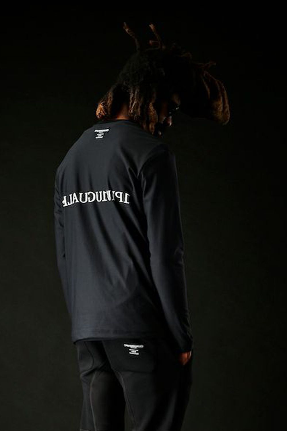 113 SPORT COMFORT HYBRID CUT L/S / 113ロゴ  プレミアム スムーストリコット ロングスリーブ ブラック