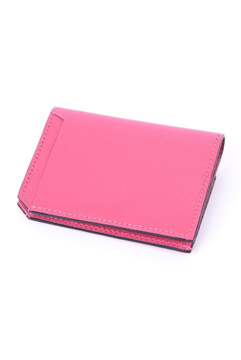 【残り1点】 SMART CARD WALLET / LA501GT2 ゴートレザー 二つ折りスマートカードウォレット (ソリッド) ペスカ