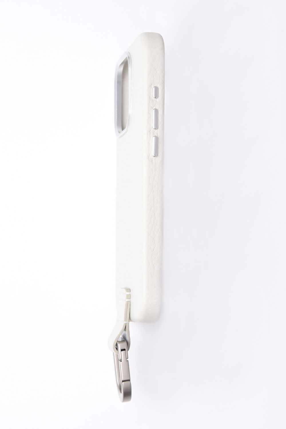 CARABINER-CASE / カラビナ付 iPhone レザーケース (マシュマロ)