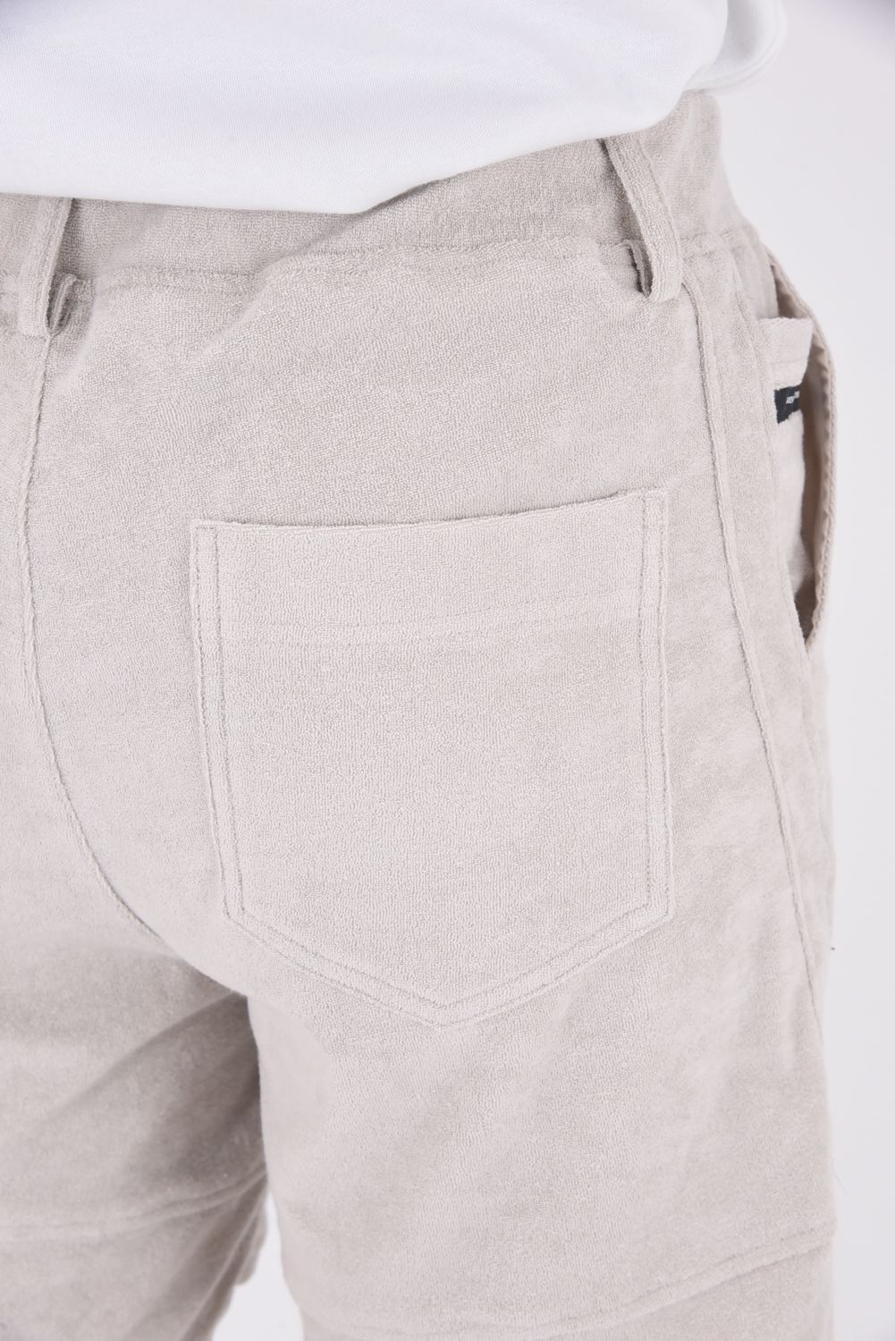 TYLER PILE SHORTS / オーガニックコットン パイルショートパンツ グレージュ