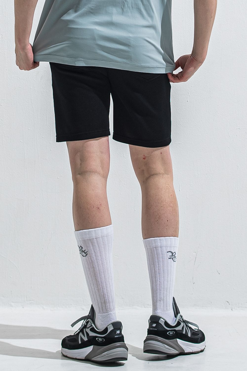 AZE SHORTS / リサイクルジャージ素材 ショートパンツ (ブラック) (5月末入荷予定) ※オーダー締切:2月15日(日)18時