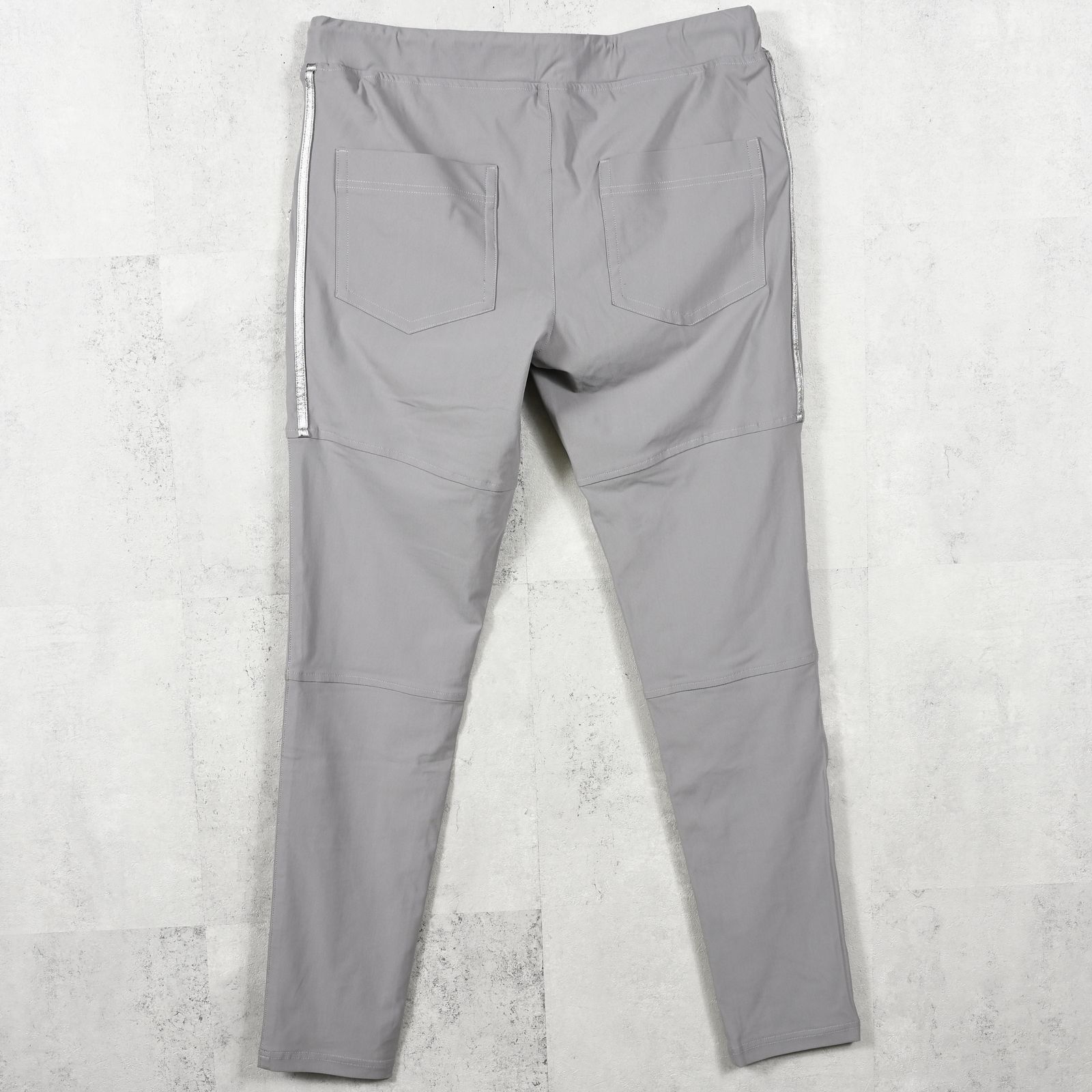 Johnson LINE NYLON PT / 【定番】 ナイロンマイクロファイバー ジョンソンラインパンツ (グレー/シルバー) （7月下旬入荷予定）※オーダー締切:5月23日(土)17時