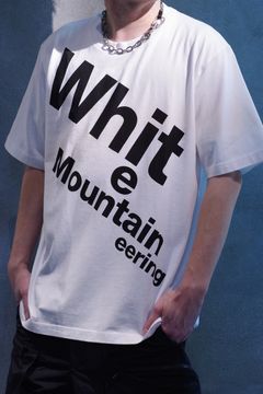 WM BIG LOGO T-SHIRT / ビッグロゴ レギュラーシルエット クルーネック 半袖 Tシャツ ホワイト