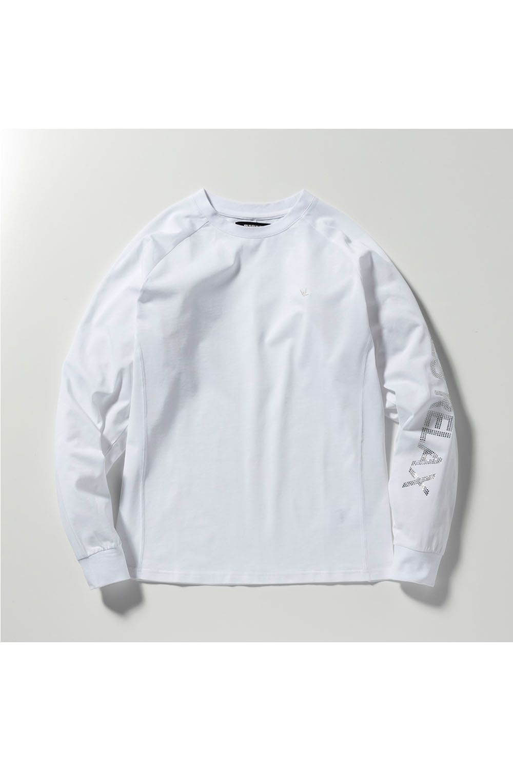 SLEEVE RHINESTONE LONG T-SHIRT / スリーブ ラインストーン ロングTシャツ ホワイト