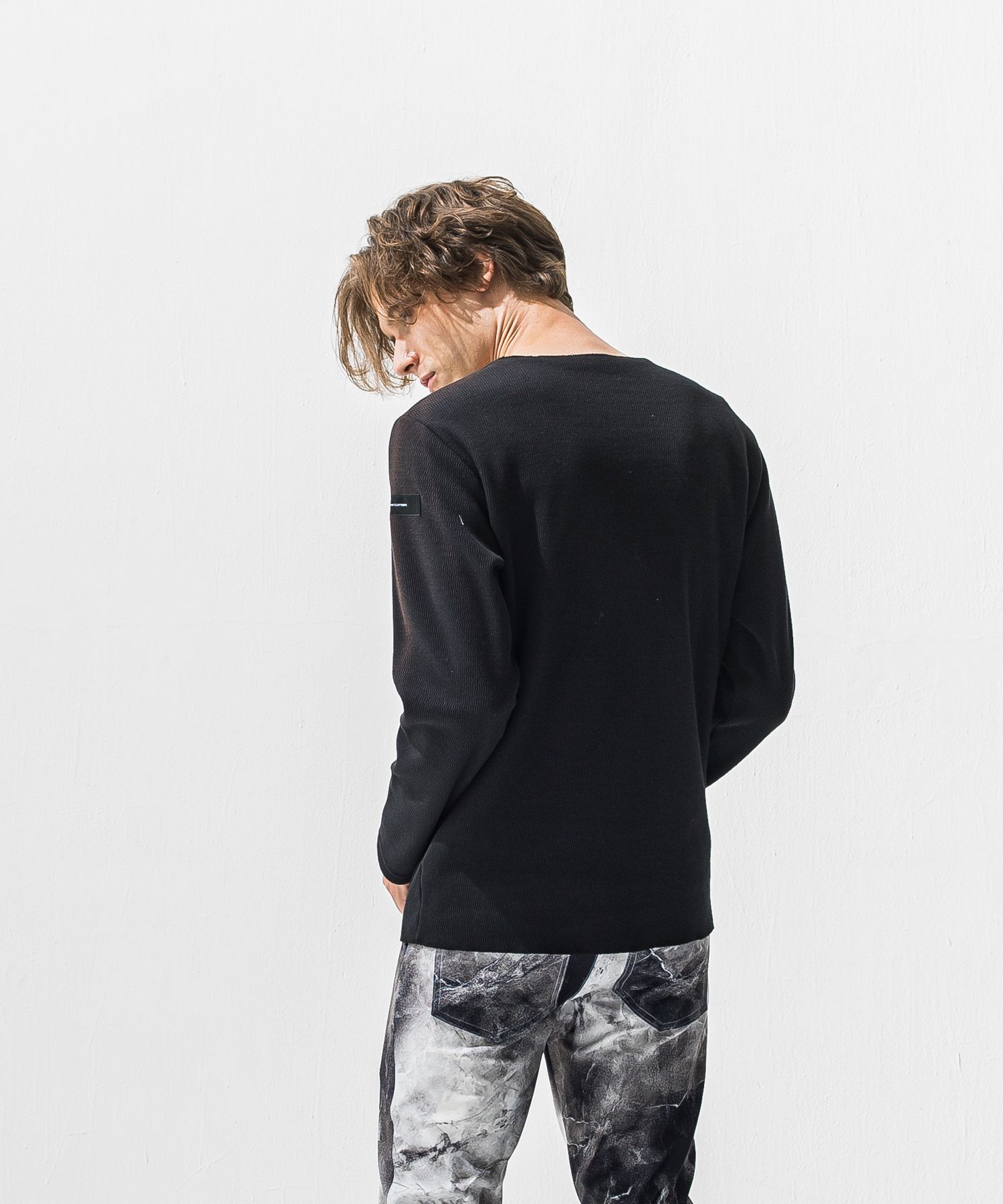 VELOURS FLEECE NEO THERMAL / 裏起毛 ベロアフリース カットオフサーマル (ブラック) (10月下旬入荷予定) ※オーダー締切:9月7日(月)17時