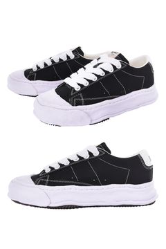 【JACKSON】 OG Sole Canvas Low-top Sneakers / キャンバス ローカットスニーカー（ブラック）