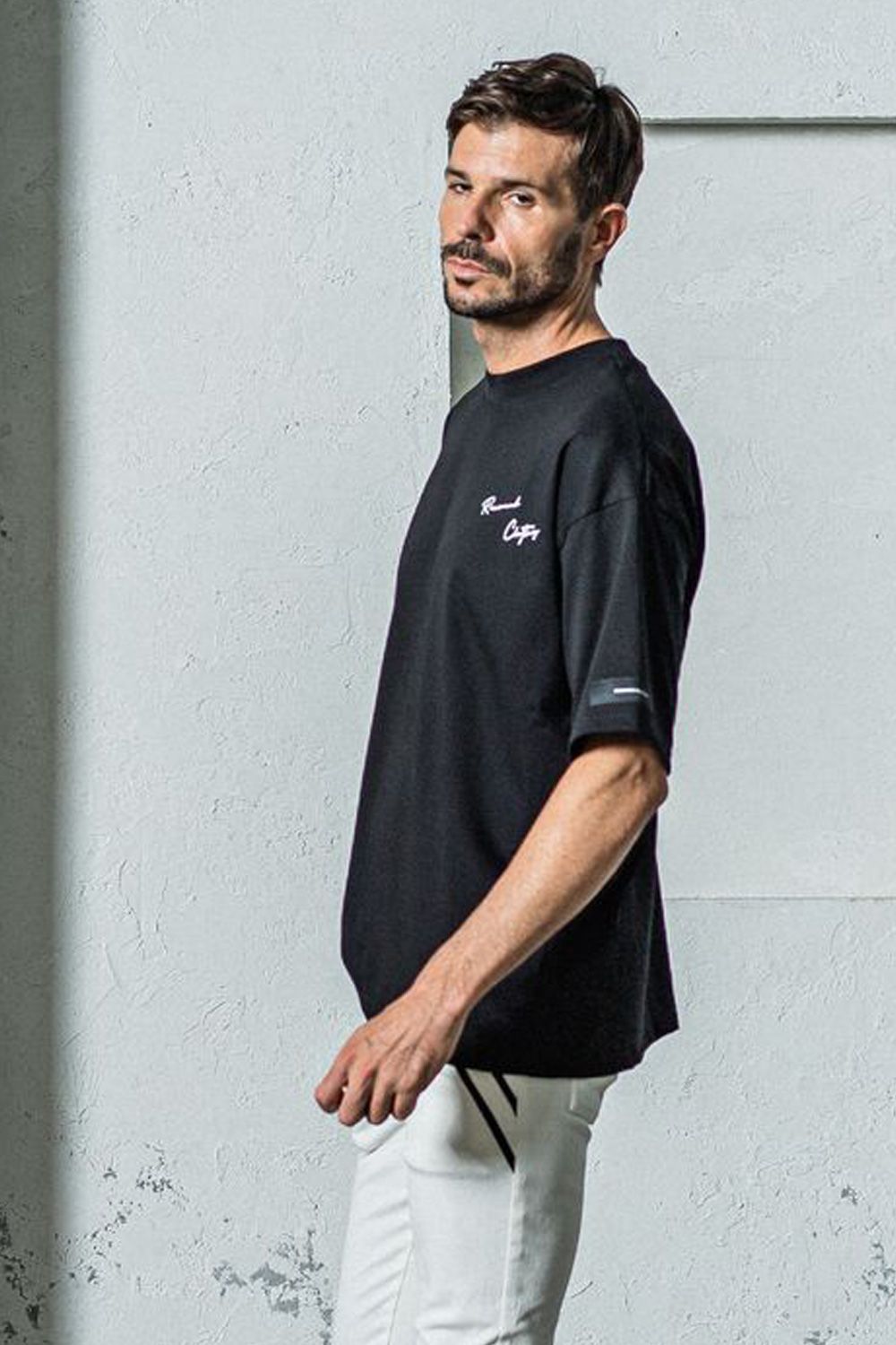 BACK PHOTO OVER TEE / バックフォト オーバーTシャツ ブラック