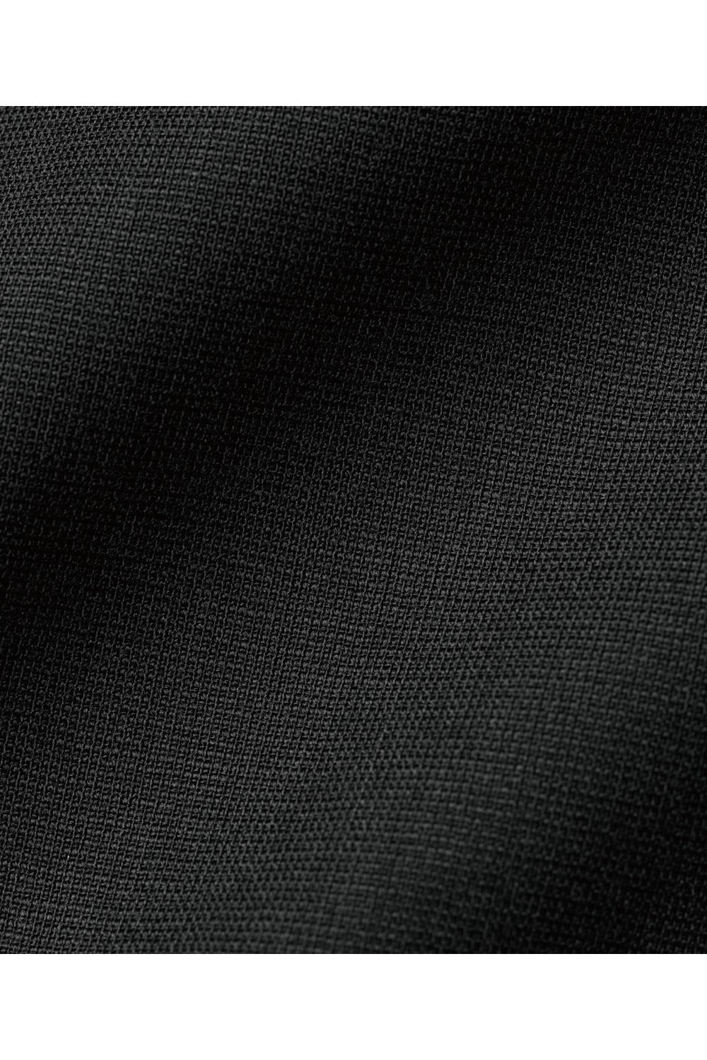 WOOL CLAMSKIN / ウール カームスキン テーパードパンツ (ブラック)