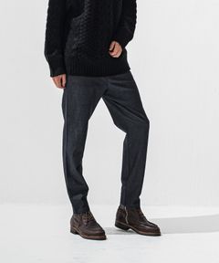 PAT WIDE EASY PANTS / ワイドテーパード イージースラックス (デニム) (12月上旬入荷予定) ※オーダー締切:9月7日(月)17時