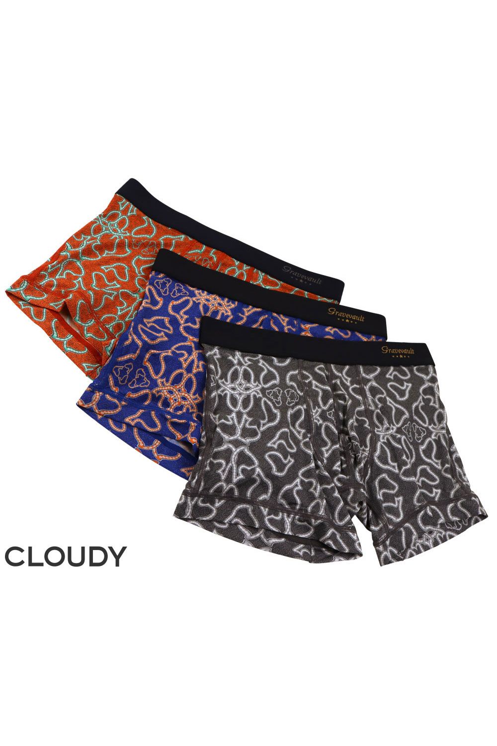【gravevault x CLOUDY】 ASOMDWE Short Boxer - ブルー