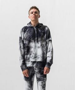 OVER HOODIE / トリコット オーバーパーカー (マーブルブラック) (1月上旬入荷予定) ※オーダー締切:9月7日(月)17時