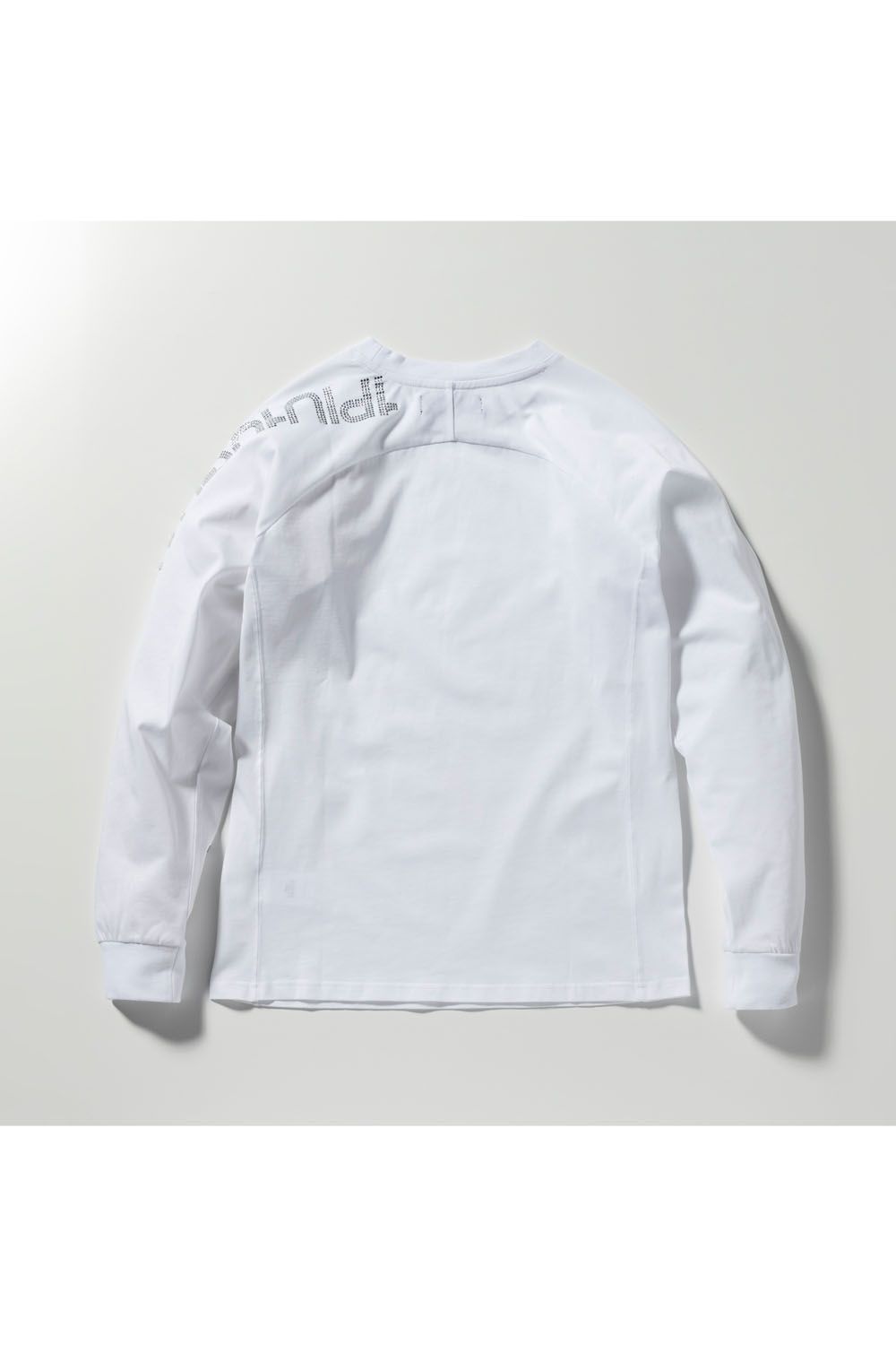 SLEEVE RHINESTONE LONG T-SHIRT / スリーブ ラインストーン ロングTシャツ ホワイト