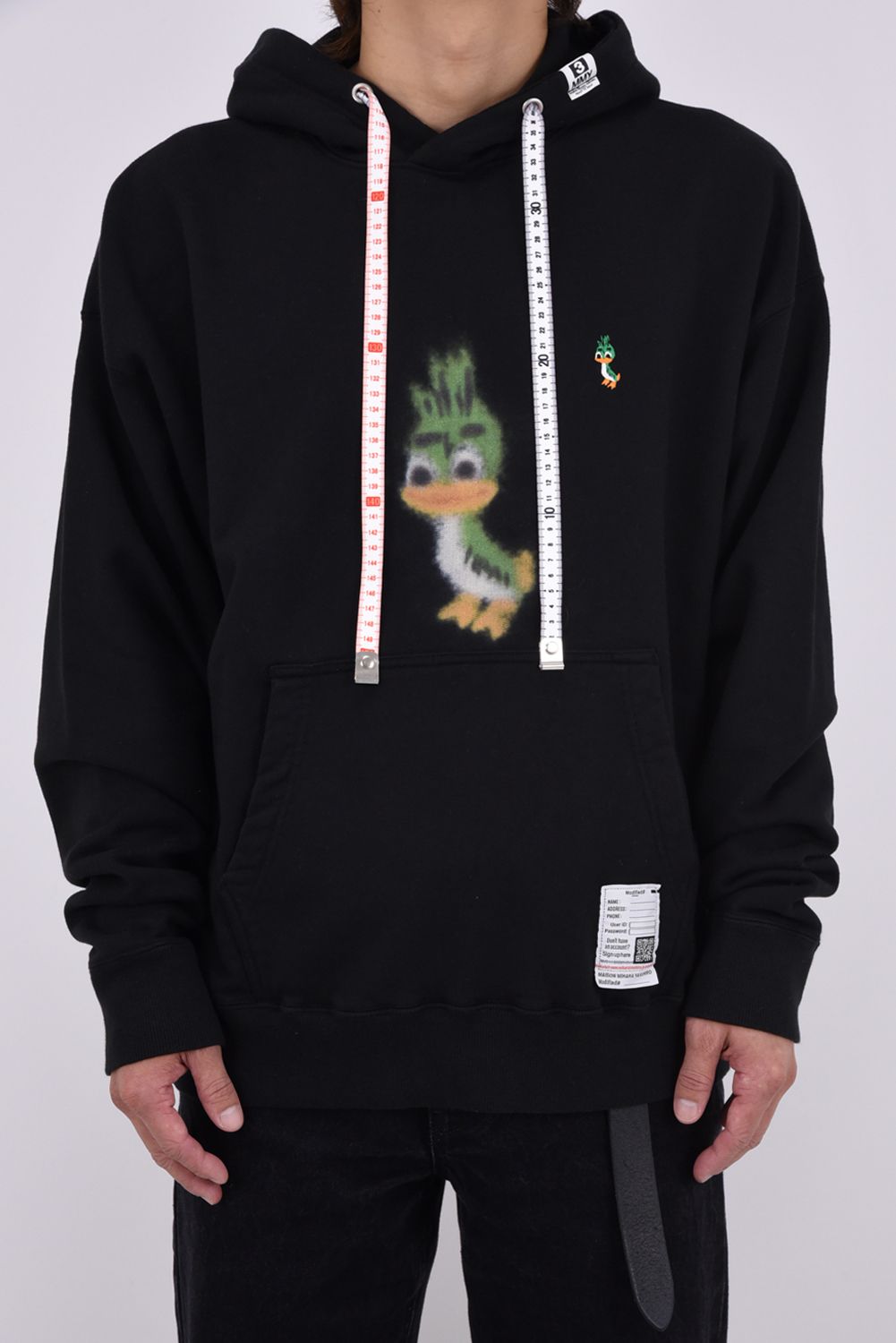 LEON PRINTED SWEAT HOODIE / キャラクタープリント パーカー (ブラック)