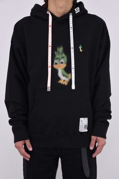 LEON PRINTED SWEAT HOODIE / キャラクタープリント パーカー (ブラック)