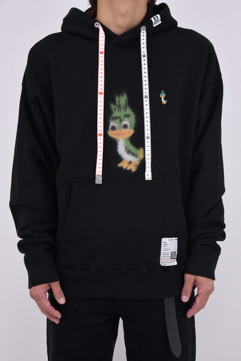 LEON PRINTED SWEAT HOODIE / キャラクタープリント パーカー (ブラック)
