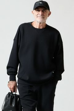 L/S CREW / ロゴプリント ロングスリーブ クルーネック ブラック