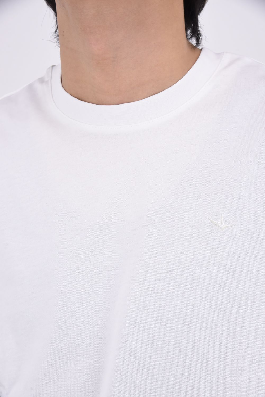 【26SS】 GRADIENT RHINESTONE LONG T-SHIRT / グラデーション ラインストーンロゴ ロングスリーブTシャツ (ホワイト)