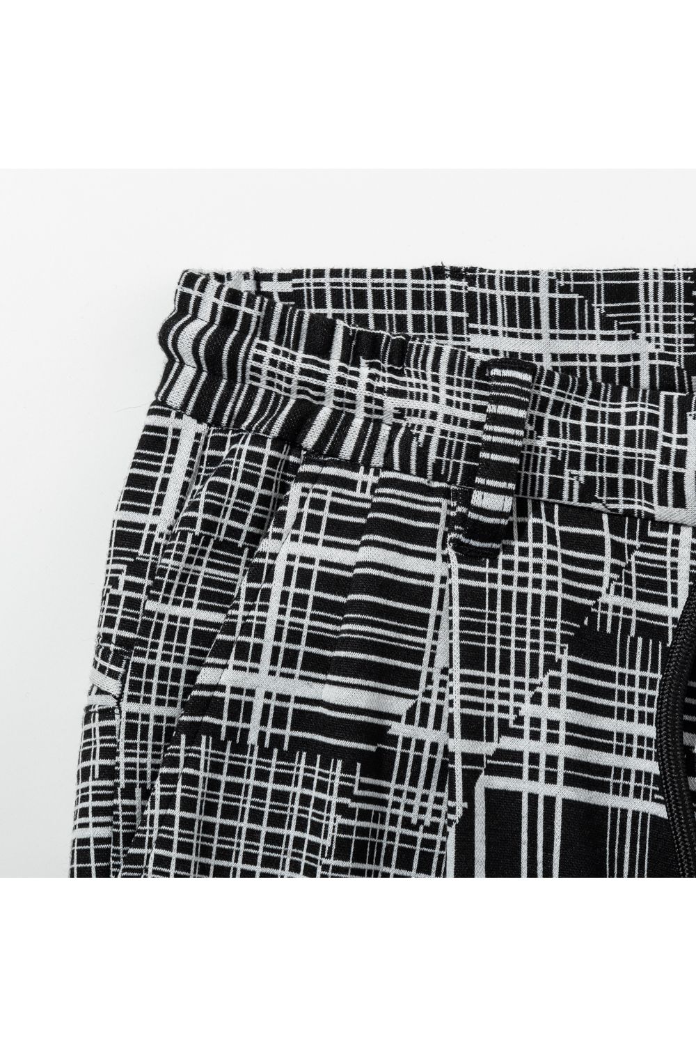 【26SS】 GEOMETRIC CLASSIC JACQUARD SLACKS / ジオメトリック総柄 イージースラックス (ブラック) (2月上旬入荷予定)