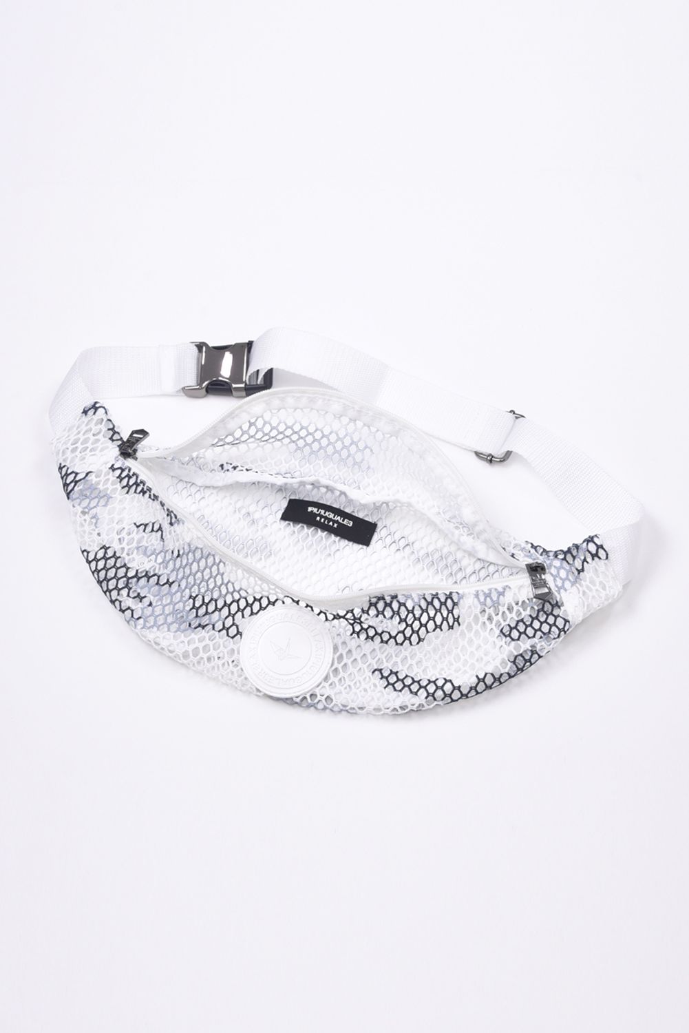 MESH WAIST BAG / メッシュ生地 ボディバッグ ホワイトカモ