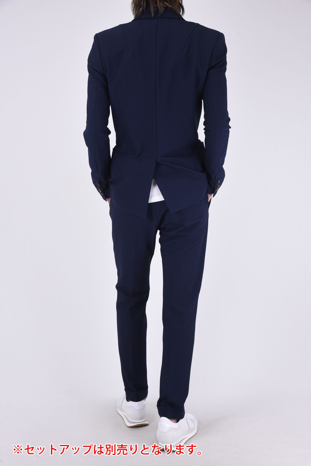 COMFY PANTS / ストレッチサッカー スラックス  ネイビー