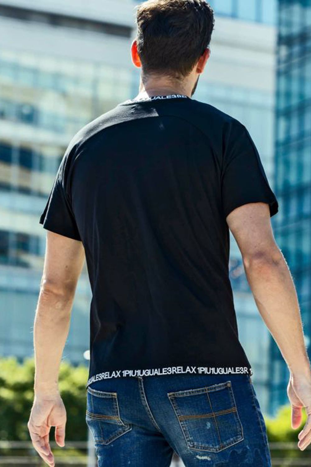 COLLAR LOGO T-SHIRT / ネックロゴ 半袖Tシャツ ブラック