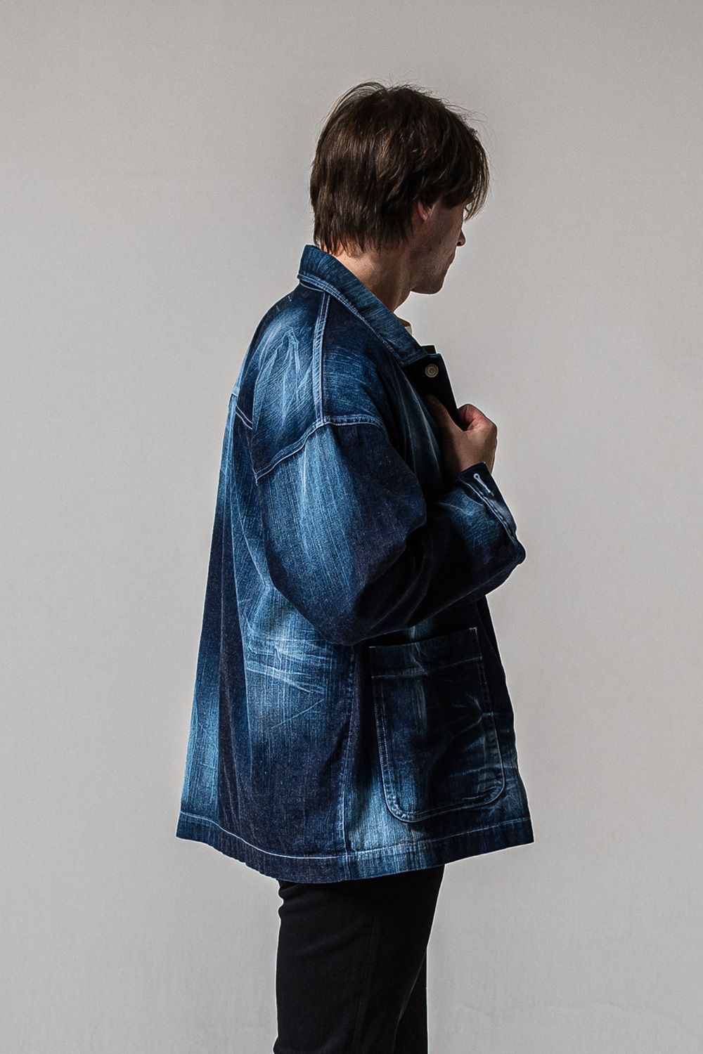 RC COVER ALL / ライトデニム カバーオールジャケット (ダークインディゴ) (2月中旬入荷予定)