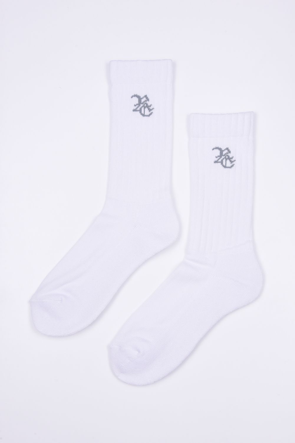 RC SP SOX2 (2足セット) / RCロゴ ミドルソックス ホワイト