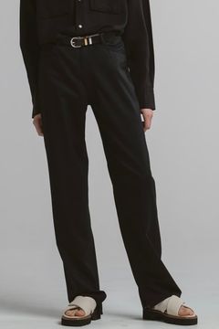 SUMMER WOOL 5-POCKT PANTS / サマーウール 5ポケット パンツ (ブラック）