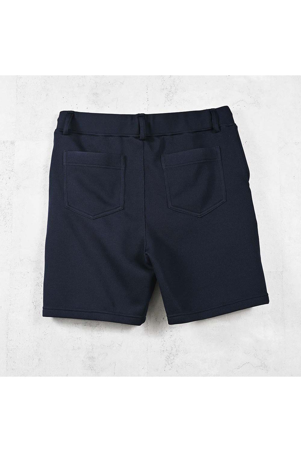 AZE SHORTS / リサイクルジャージ素材 ショートパンツ (ネイビー) (5月末入荷予定) ※オーダー締切:2月15日(日)18時