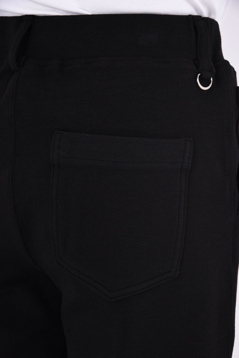 CHRIS EASY WIDE TUCK PANTS / ブリスターニット ワンタック イージーパンツ (ブラック)