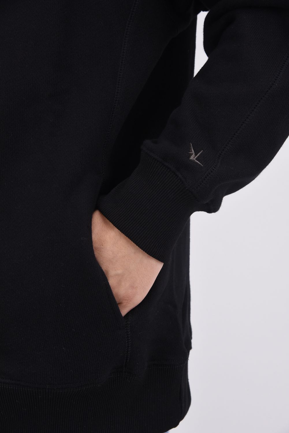 PATCH LOGO HOODIE / バックロゴ ヘビースウェット フーディー（ブラック）