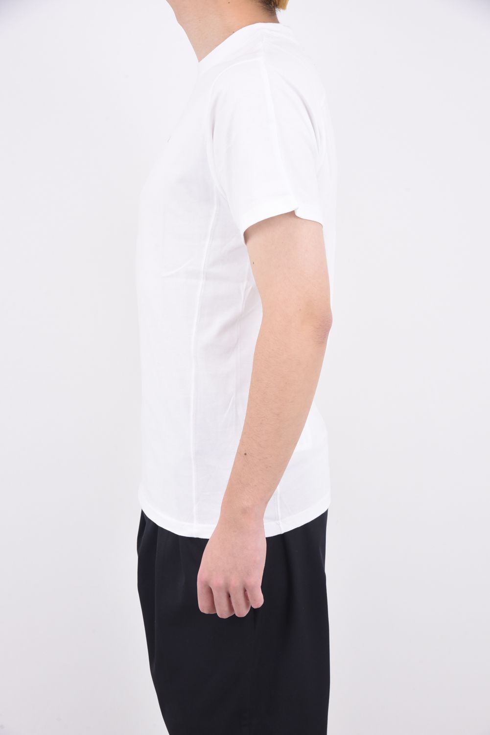 SHINING STONE T-SHIRTS / ラインストーン グラデーション ロゴ 半袖Tシャツ ホワイト