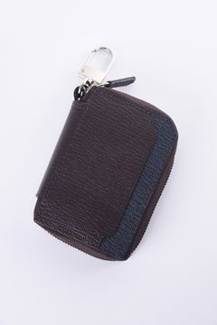 【残り1点】 SMART W KEY CASE / LA122GT ゴートレザー スマートWキーケース ダークブラウン / ネイビー