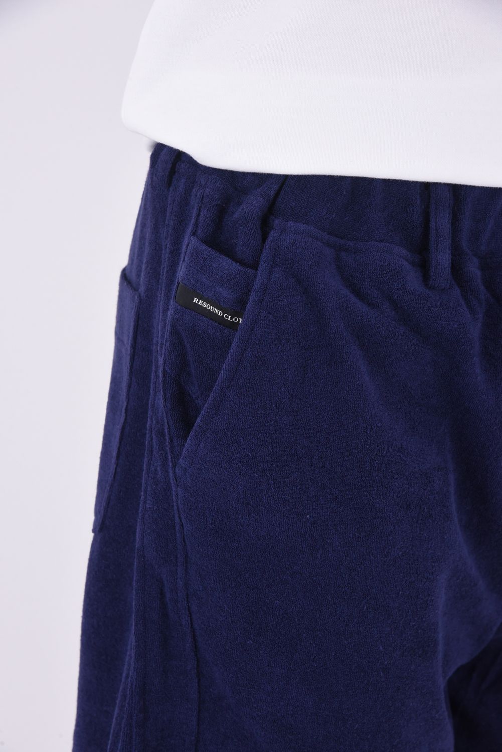 TYLER PILE SHORTS / パイル素材 ハーフパンツ ネイビー