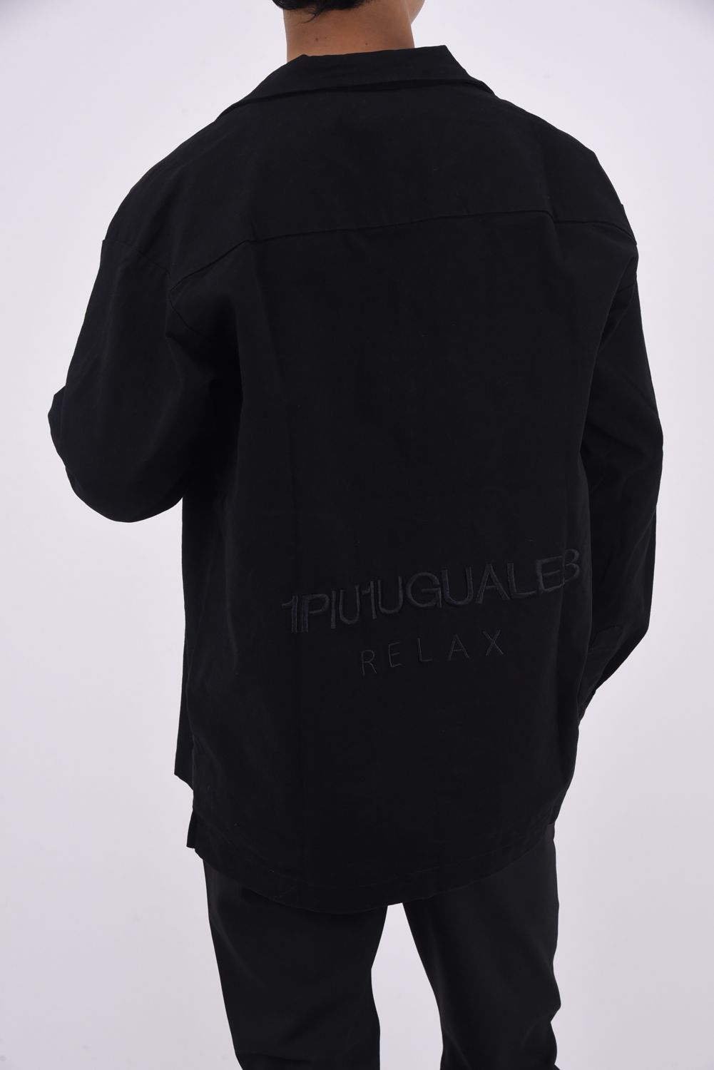 BACK LOGO WIDE SHIRT / バックロゴ ワイド シャツ ブラック