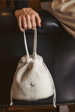 【26AW】 BOA DRAWSTRING BAG /  ボア ドローストリング バッグ (ホワイト)