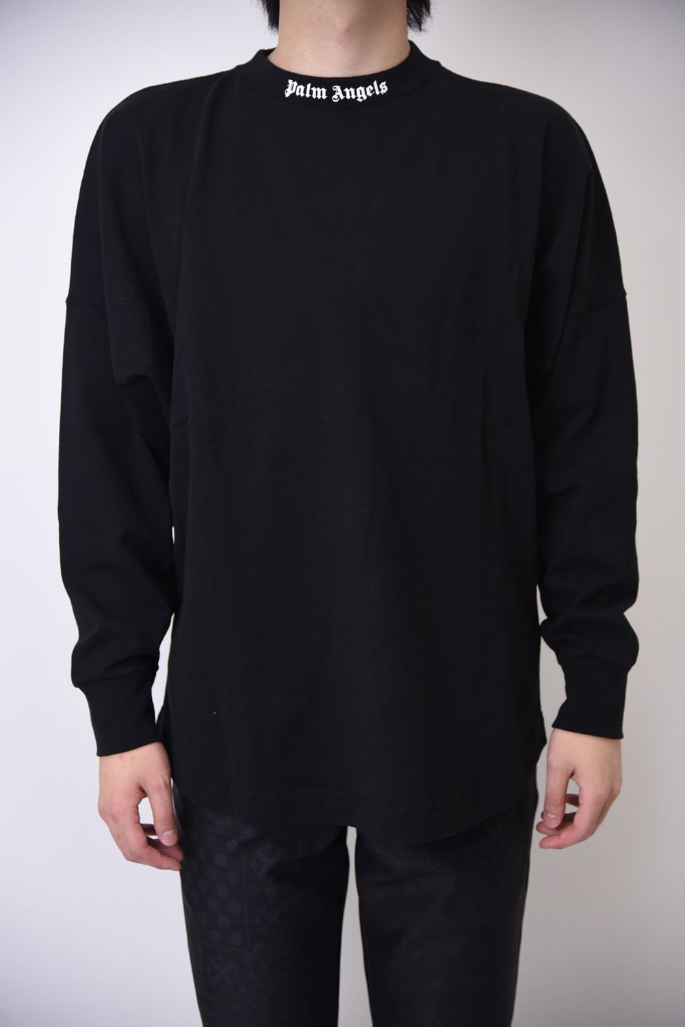 CLASSIC LOGO  OVER TEE  L/S / クラッシック ロゴ オーバー Tシャツ ロングスリーブ ブラック