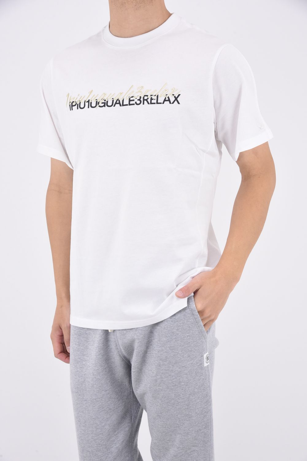 DOUBLE LOGO T-SHIRT / ダブルロゴ クルーネックTシャツ ホワイト