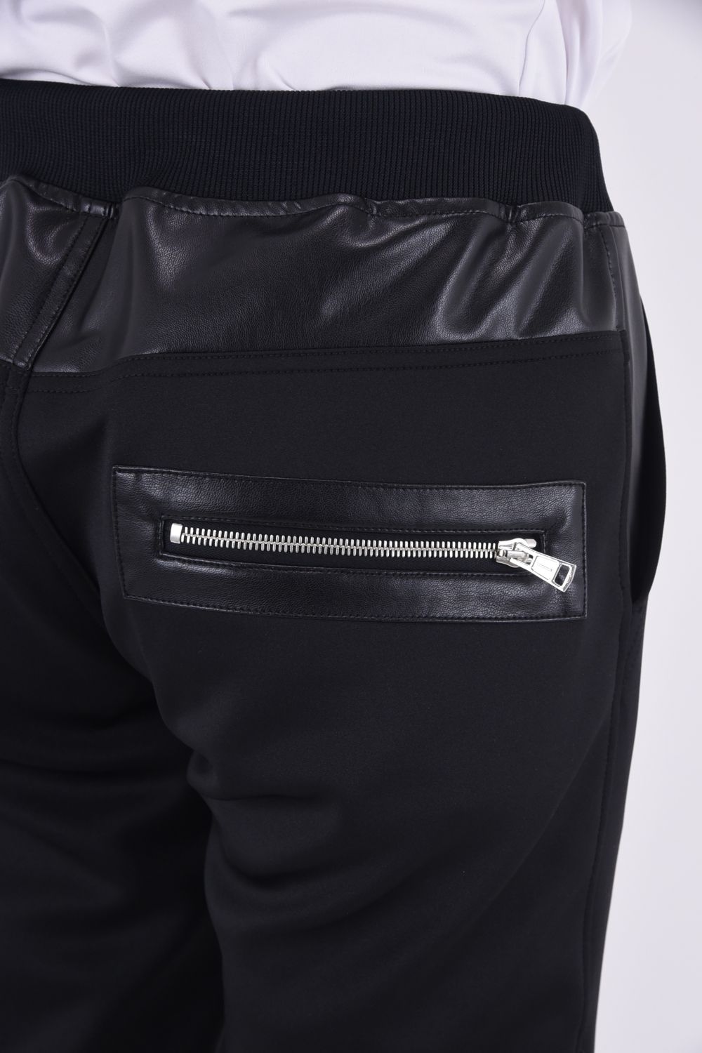 パンツ 1PIU1UGUALE3 BIKER ZIP RIB PANTS 1PIU1UGUALE3 - BIKER RIB PANTS / スキューバ ダブルジャージ