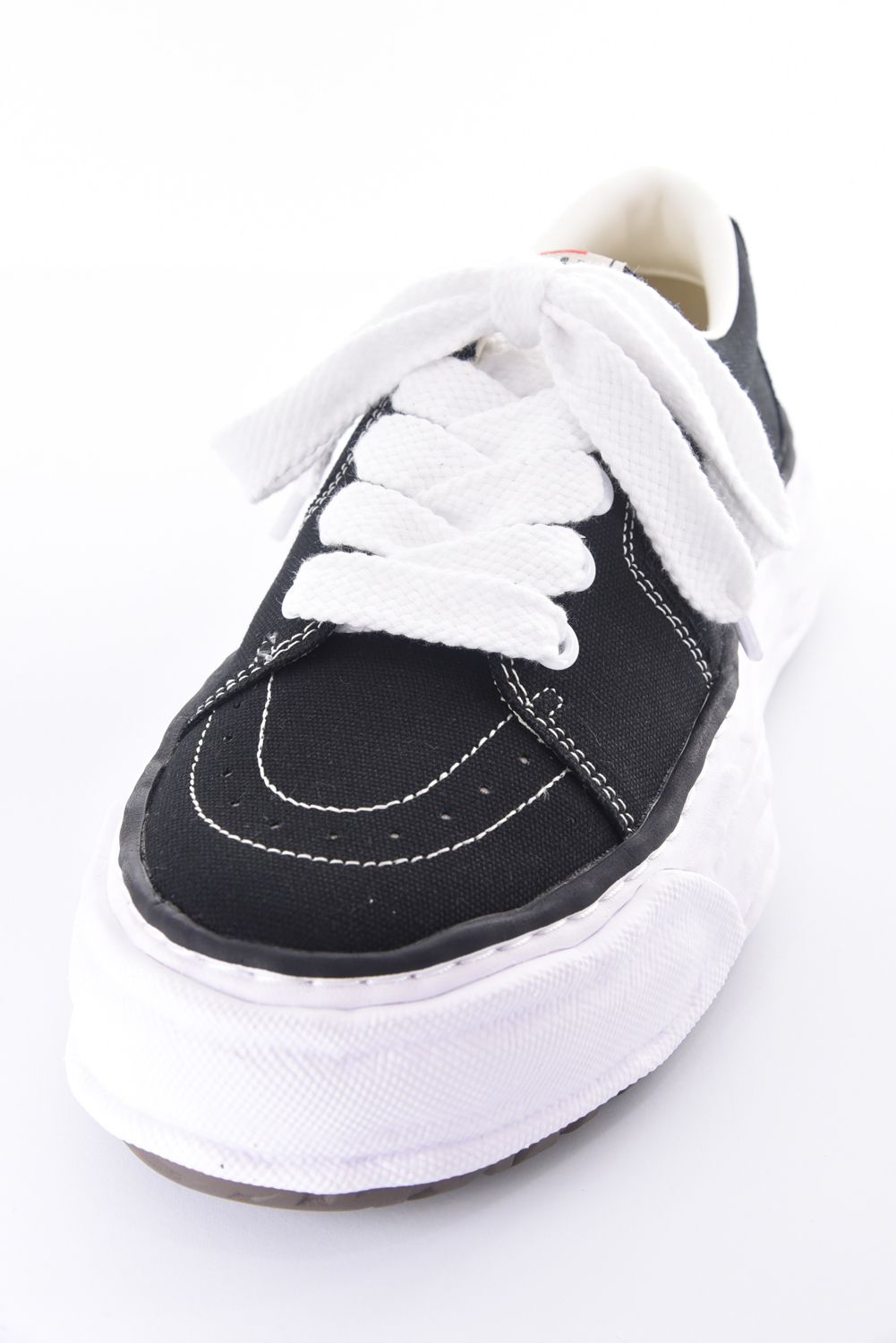 "ERIC" OG Sole Mix Material Low-top Sneaker / オリジナルソール スエード キャンバス ローカット スニーカー (ブラック)